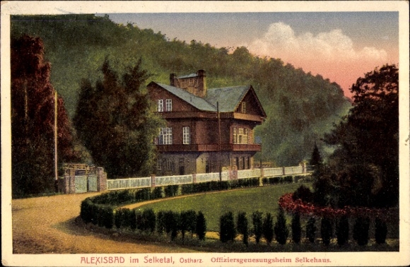 Ak Alexisbad Harzgerode am Harz, Offiziersgenesungsheim Selkehaus
