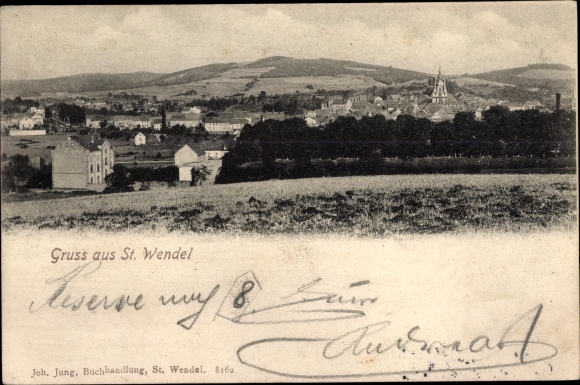 PC Sankt Wendel in Saarland, total view of the village