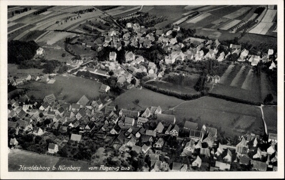 Ak Heroldsberg in Midden-Franken, luchtfoto
