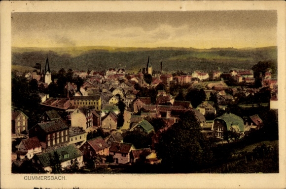 Postcard Gummersbach in the Oberbergischer Kreis, Panorama