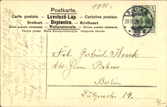 Postcard Berlin Reinickendorf Konradshöhe Tegelort, Greetings from Tegelort near Berlin