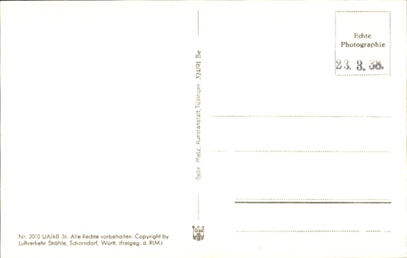 KP Hornberg w Schwarzwaldzie, zdjęcie lotnicze