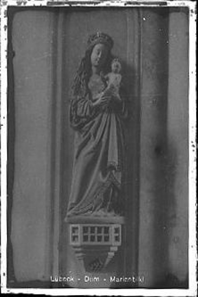 16 Glas Negative Lübeck, Holstentor, Dom Innenansichten, Orgel, Marienbild, Chor
