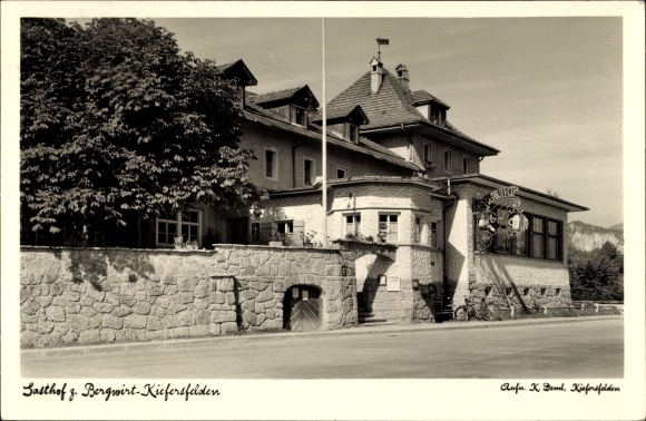 Postcard Kiefersfelden Oberbayern, Gasthof zum Bergwirt