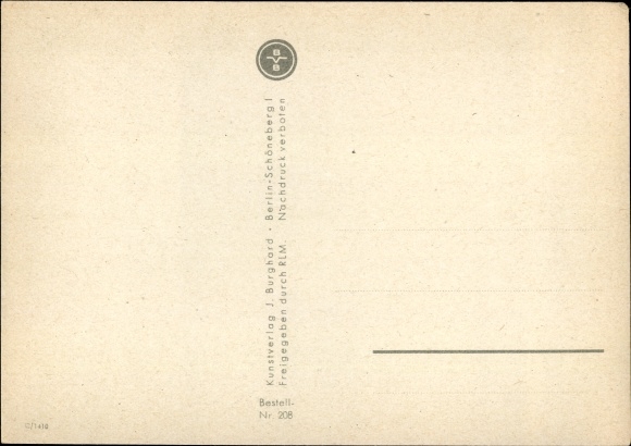 Artist Postcard Fliegerlatin, solo flight, you lack any routine, for the first time in the machine