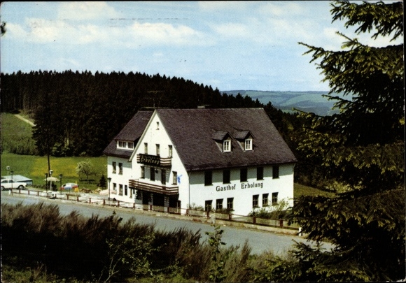 Postcard Laibach Bad Berleburg, hotel recreation
