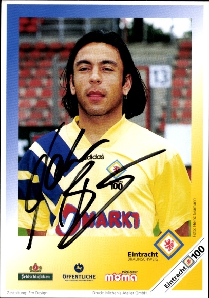 Autograph card footballer Hakan Bicici, Eintracht Braunschweig, autograph