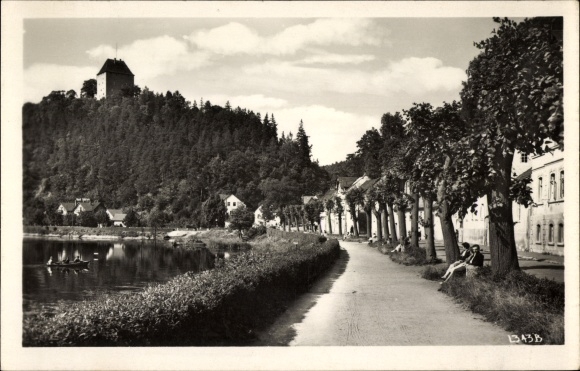 Postcard Ziegenrück an der Saale Thuringia, Dr. Ripe promenade