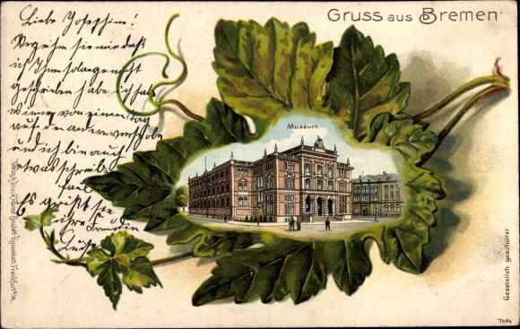 Präge Weinblatt Litho Hansestadt Bremen, Museum
