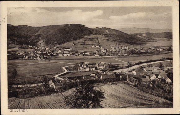 PC Uhlstädt Kirchhasel an der Saale, total view of the village with surroundings
