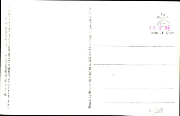 Postcard Leutershausen Hirschberg an der Bergstraße Baden, aerial photograph