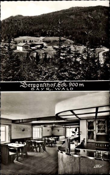 Ak Arrach im Bayerischen Wald Oberpfalz, Berggasthof Eck