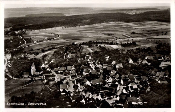 Ak Egenhausen im Nordschwarzwald, Fliegeraufnahme