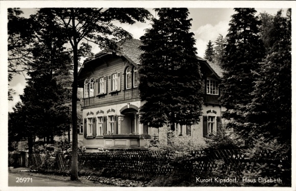 Postcard Kipsdorf Altenberg in the Ore Mountains, House Elisabeth