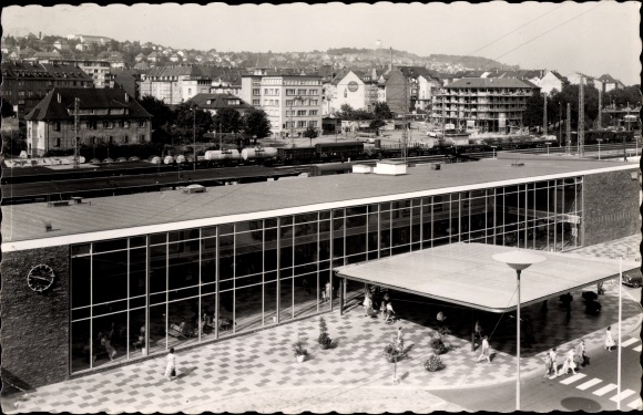 Ak Pforzheim im Schwarzwald, Hauptbahnhof
