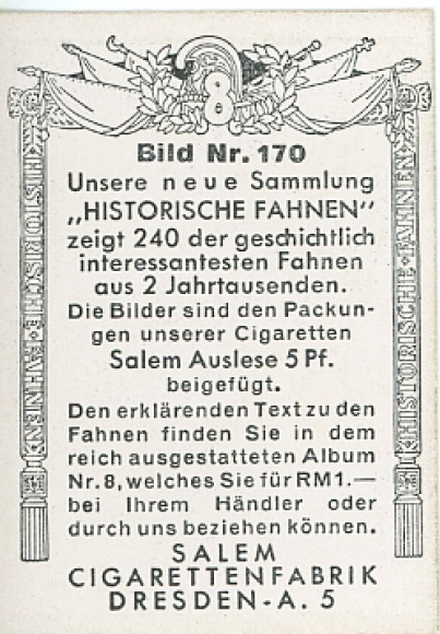 Historical flags collection picture 170, German-French flag. Octroi administration on the Rhine 1805/06