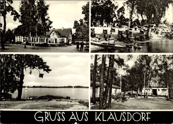 PC Klausdorf am Mellensee Brandenburg, restaurant, lido, lake shore, residential building