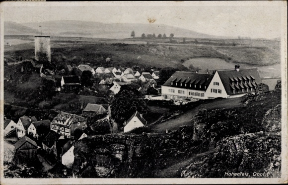 Postcard Hohenfels in the Upper Palatinate Bavaria, town view