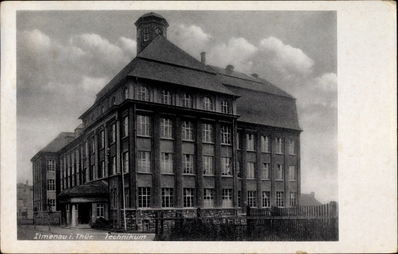 Postcard Ilmenau in Thuringia, technical center
