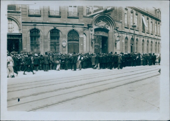 Photo Paris, Savings Bank, War Donation, 1914