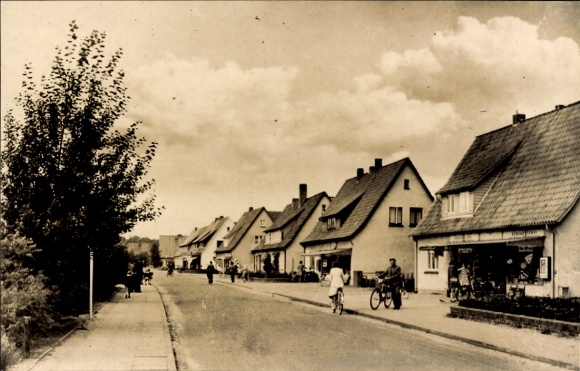 Ak Neu Wulmstorf Nedersaksen, Breslauer Straße, supermarkt, slachthuis