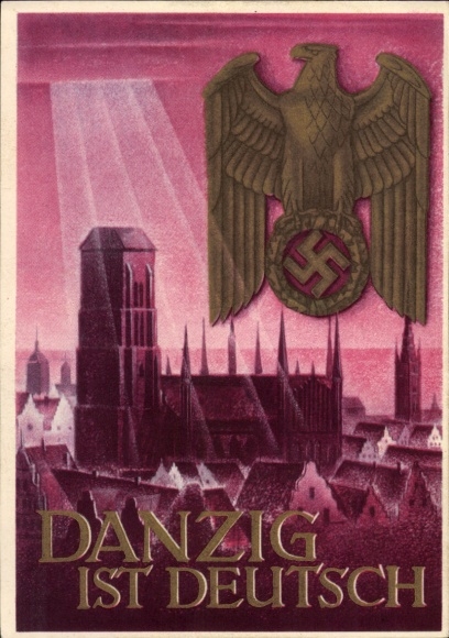 Postal stationery artist Postcard Klein, Gottfried, Danzig is German, WHW