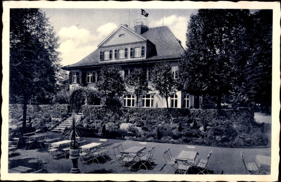 Postcard Schweinsburg Culten Neukirchen Pleiße, Tannersberg restaurants, garden party