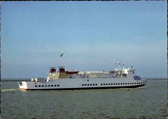 Ak Seebadeschiff en autoveerboot Ostfriesland, veerboot, naamloze vennootschap EMS Emden