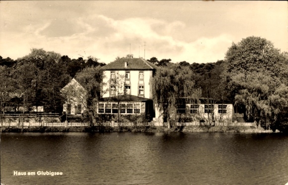 Ak Wendisch Rietz Brandenburg, Haus am Glubigsee