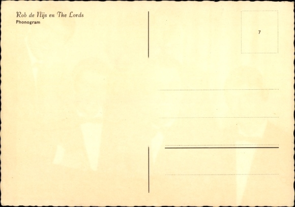 Postcard Rob de Nijs &amp; The Lords