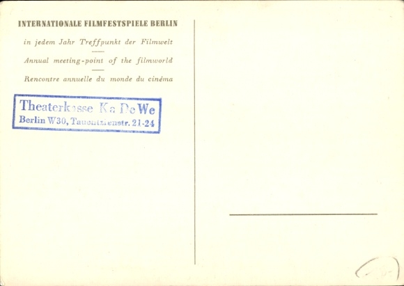 Postcard Berlin, IX. International Film Festival 1959, coat of arms, flags