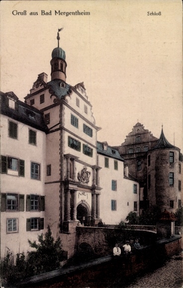 Postcard Bad Mergentheim in Tauberfranken, Castle