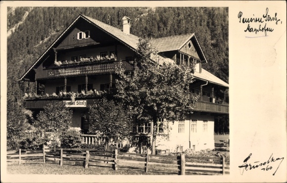 Ak Mayrhofen Tirol, Pension Strolz