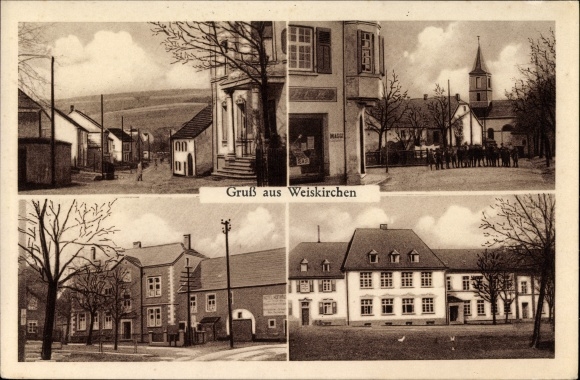 PC Weiskirchen Saarland, partial views, Hotel Hofhaus, owner Franz Blau