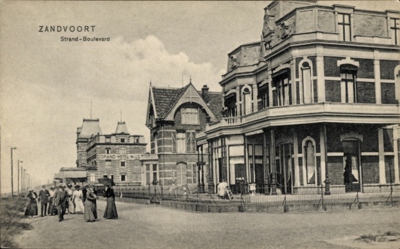 Ak Zandvoort Noord-Holland Nederland, Strand Boulevard