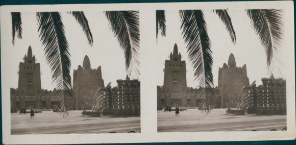 Stereo Photo Palace of French West Africa, Colonial Exhibition Paris 1931