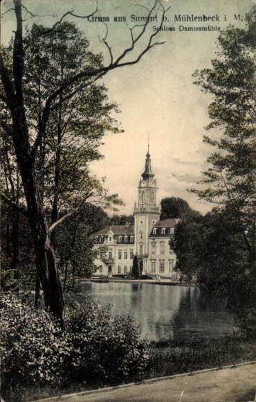 Postcard Summt Mühlenbeck Mühlenbecker Land, Dammsmühle Castle