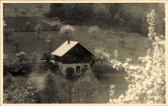 Ak Weickersgrüben Gräfendorf in Unterfranken, Haus