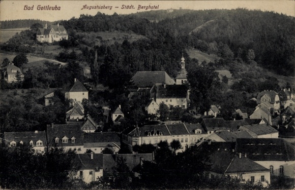 Ak Bad Gottleuba in Saksen, Augustusberg, stad. berghotel