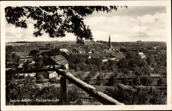 Ansichtkaart Sandersleben in Anhalt, overzicht