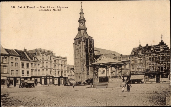 Ansichtkaart Sint Trond Sint Truiden Vlaanderen Limburg, Marche aux Peulvruchten