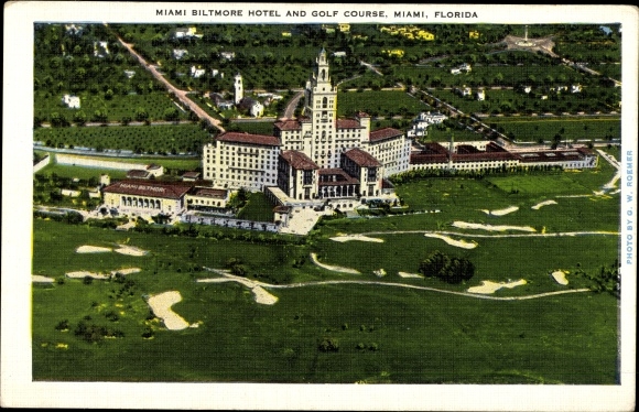 Ak Miami Beach Florida USA, Miami Biltmore Hotel en Hotel Course