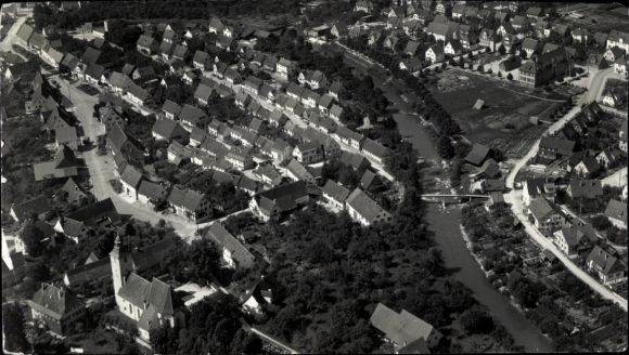 Postcard aerial photograph