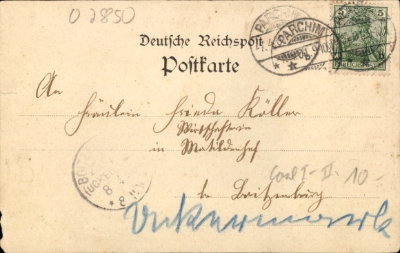Postcard Parchim in Mecklenburg, ladder tower, fire station of the volunteer fire department