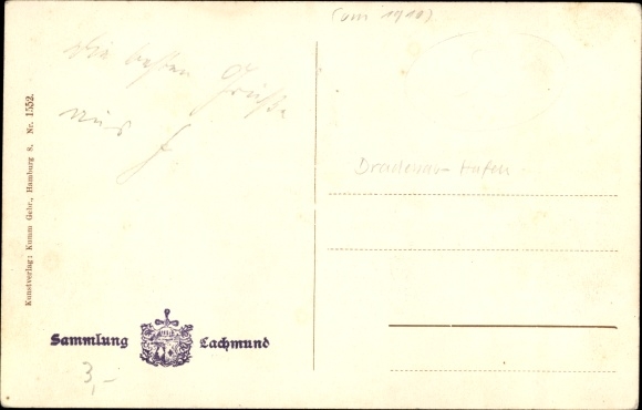 PC Hamburg Mitte Finkenwerder Finkenwaerder, partial view, water tower, Lachmund Collection