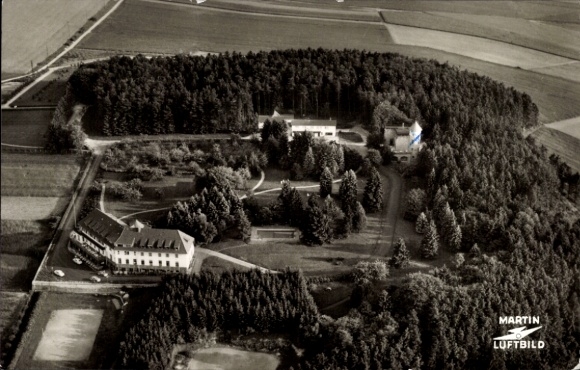Postcard Beverungen in North Rhine Westphalia, aerial photograph of the GTB Heim Elisenhöhe