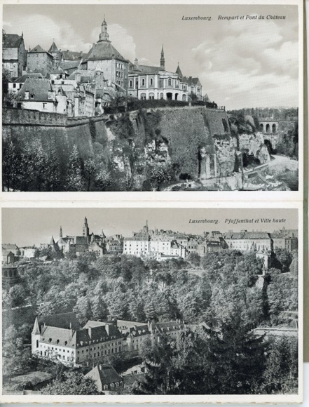 10 old PCs Luxembourg Luxembourg Belgium, together in the matching booklet, various views