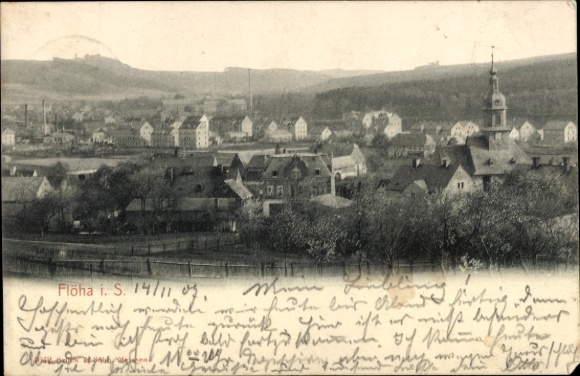 Ak Flöha in Sachsen, Panorama