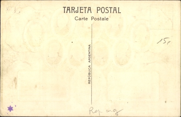 Minted PC Buenos Aires Argentina, Plaza de Mayo 1810, 1910, Cornelio Saavedra, President