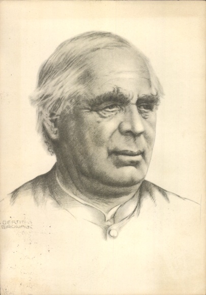 Artist Postcard Browas, portrait of Sebastian Kneipp, priest and hydrotherapist